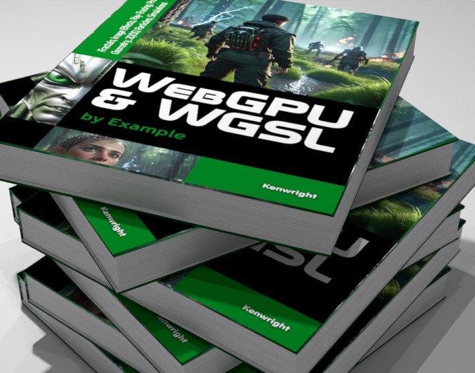 Extra image for WebGPU and WGSL by Example: Fractals, Image Effects, Ray-Tracing, Procedural Geometry, 2D/3D, Particles, Simulations (Hardback)
